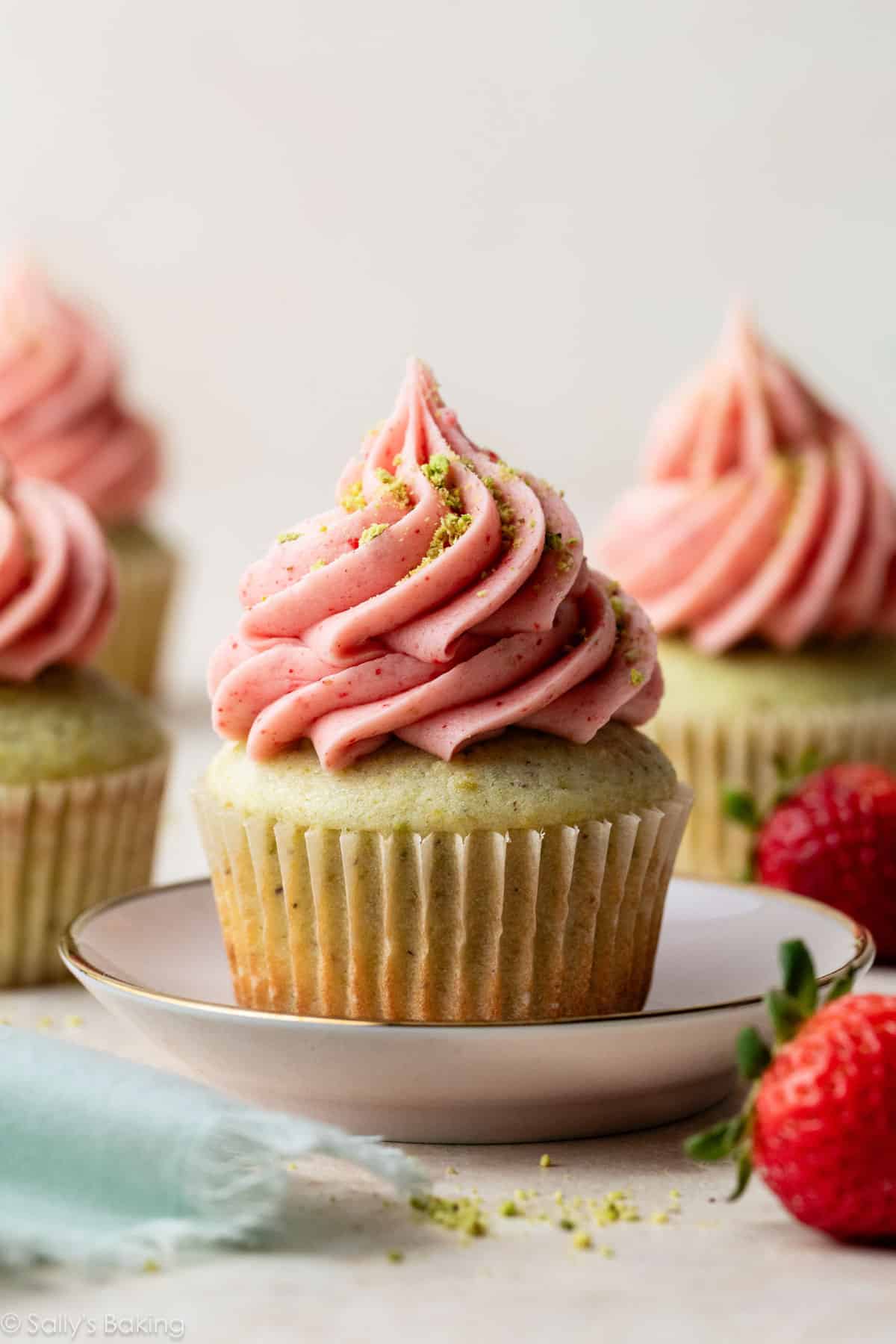 Moist & Fluffy Pistachio Cupcakes with Decadent Mascarpone Frosting